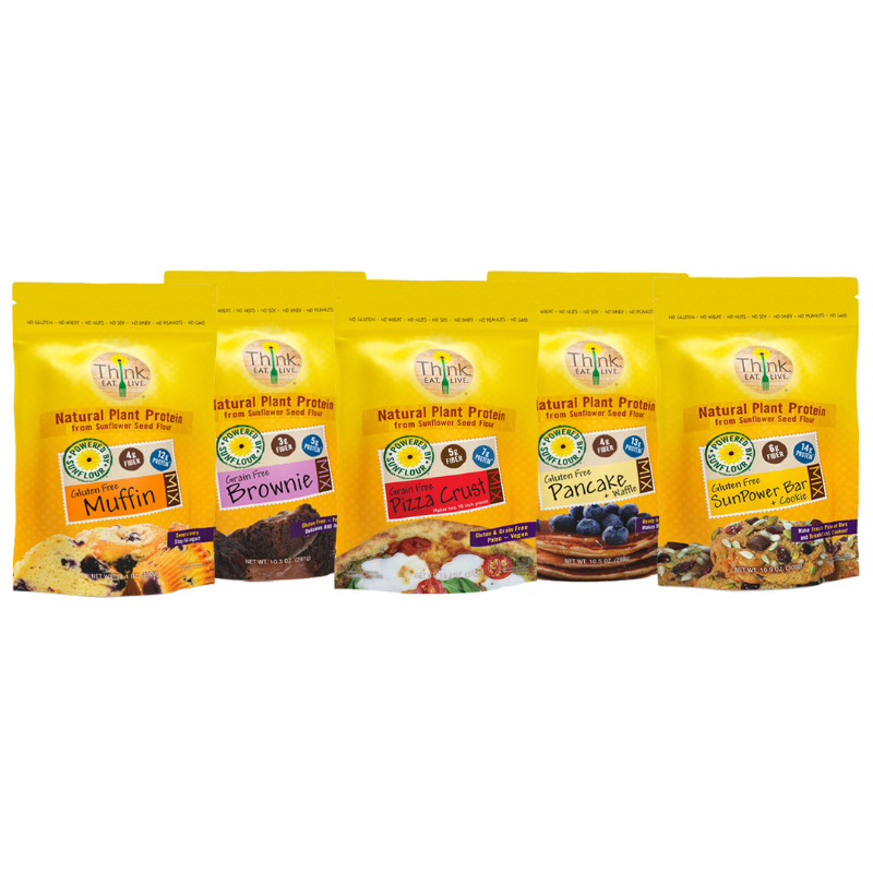 SunFlour Baking Mix Sampler| No-Guilt Baked Goods | Allergen Friendly | Low Carb, High Protein |  You Can Try All 5 Mixes!